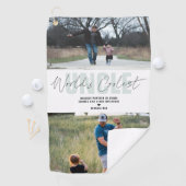 世界の最高の叔父 |写真モダンコラージュ ゴルフタオル (インサイチュ)