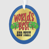 世界の最高の名前オーナメント オーナメント (正面)