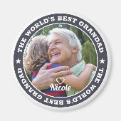 世界の最高の大写真モダン記念品 マグネット (正面)