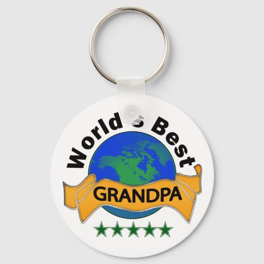世界の最高の大爺 キーホルダー (正面)