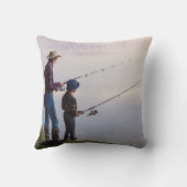 世界の最高の大爺 |写真モダンコラージュ クッション (裏面)