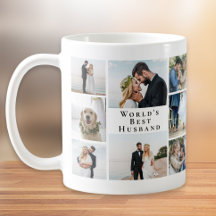 世界の最高の夫写真コラージュ