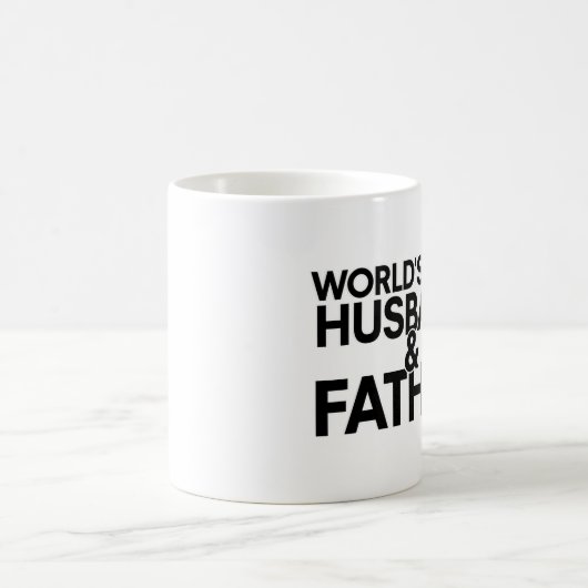 世界の最高の夫父 コーヒーマグカップ (中央)