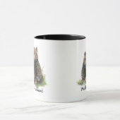 世界の最高の夫、水色かわいいクマ マグカップ (中央)