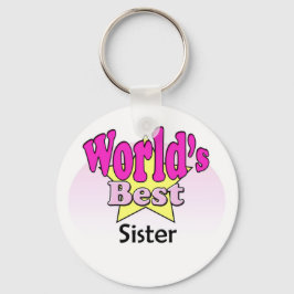 世界の最高の姉妹 キーホルダー