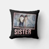 世界の最高の姉妹 |写真モダンコラージュ クッション (正面)