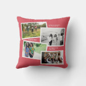 世界の最高の姉妹 |写真モダンコラージュ クッション (裏面)