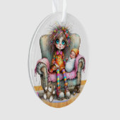 世界の最高の姉姉/ベビーシッター – 戻る。 オーナメント (正面)