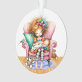 世界の最高の姉姉/ベビーシッター – 戻る。 オーナメント (正面)