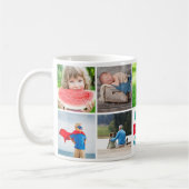 世界の最高の孫孫9写真コラージュ コーヒーマグカップ (左)