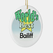 世界の最高の廷吏 セラミックオーナメント (右)