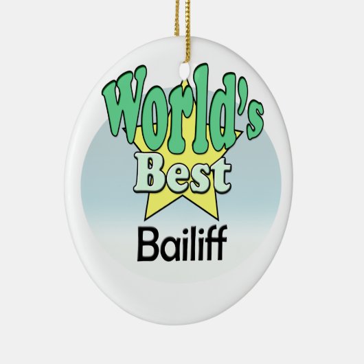 世界の最高の廷吏 セラミックオーナメント (右)