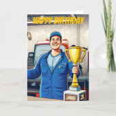 世界の最高の整備士誕生日 カード (正面)