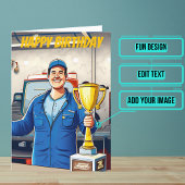 世界の最高の整備士誕生日 カード