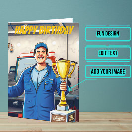 世界の最高の整備士誕生日 カード