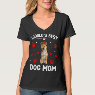 世界の最高の柴犬犬の母おもしろい母の日 Tシャツ