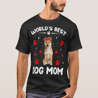 世界の最高の柴犬犬の母おもしろい母の日 Tシャツ