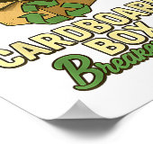 世界の最高の段ボールボックス遮断器のおもしろいエコ ポスター (角)