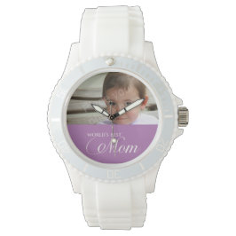 世界の最高の母のカスタム写真 腕時計