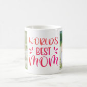 世界の最高の母の写真 |母の日 コーヒーマグカップ (中央)