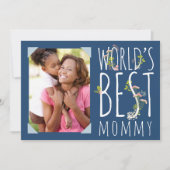 世界の最高の母の日の写真カード カード (正面)