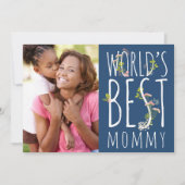 世界の最高の母の日の写真カード カード (正面)