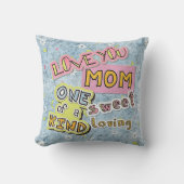 世界の最高の母より愛する言葉アートパターン クッション (正面)