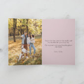 世界の最高の母ピンクフローラバルーン母の日 カード (内部)