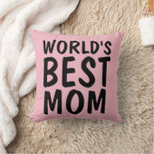 世界の最高の母ピンク枕 クッション (ブランケット)