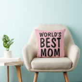 世界の最高の母ピンク枕 クッション (椅子)