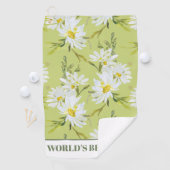 世界の最高の母フローラ植物学デイジー ゴルフタオル (インサイチュ)