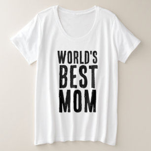 世界の最高の母母の日のTシャツ プラスサイズTシャツ
