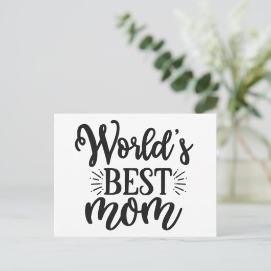 世界の最高の母母 – 母の日 ポストカード (スタンド正面)