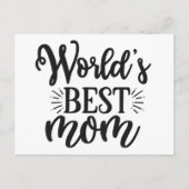 世界の最高の母母 – 母の日 ポストカード (正面)