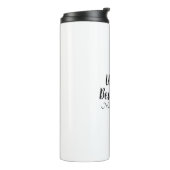 世界の最高の母白黒カスタム脚本スタイリッシュ タンブラー (回転左)