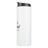 世界の最高の母白黒カスタム脚本スタイリッシュ タンブラー (回転右)