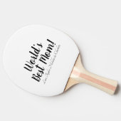 世界の最高の母白黒カスタム脚本スタイリッシュ 卓球ラケット (横)