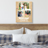 世界の最高の母花の母の日3写真 キャンバスプリント (インサイチュ (寝室))