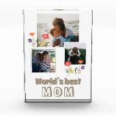 世界の最高の母花の母の日3 フォトブロック (正面)