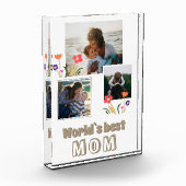 世界の最高の母花の母の日3 フォトブロック (左)