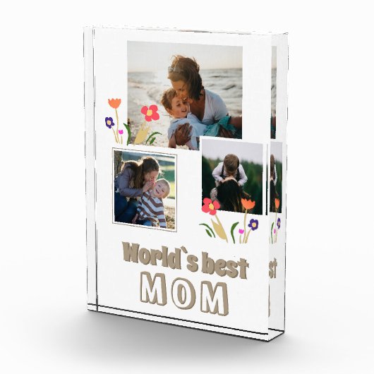 世界の最高の母花の母の日3 フォトブロック (右)