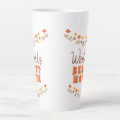 世界の最高の母花フローラ母の日 カフェラテマグ (正面)