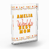 世界の最高の母花フローラ母の日 フォトブロック (左)