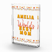 世界の最高の母花フローラ母の日 フォトブロック (右)