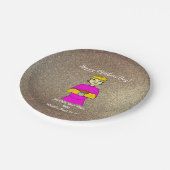 世界の最高の母調理師ブロンド母の日 ペーパープレート (アングル)