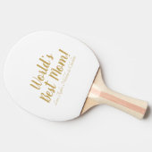 世界の最高の母金ゴールドのカスタム脚本かわいい 卓球ラケット (横)