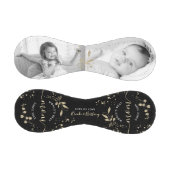 世界の最高の母金ゴールドグリッタースクリプト2フォトブラック 野球ボール (パネル)