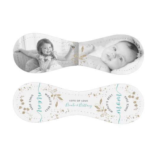 世界の最高の母金ゴールド植物台本2枚の写真 野球ボール (パネル)