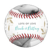 世界の最高の母金ゴールド植物台本2枚の写真 野球ボール (裏面)