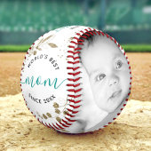 世界の最高の母金ゴールド植物台本2枚の写真 野球ボール